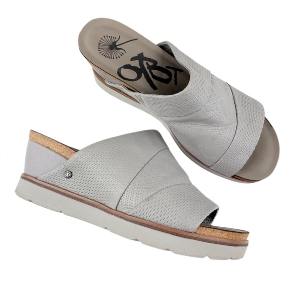 🌟NWOT🌟 OTBT Earthshine Platform Wedge Slides Sandals - Size 8M - Picture 1 of 11